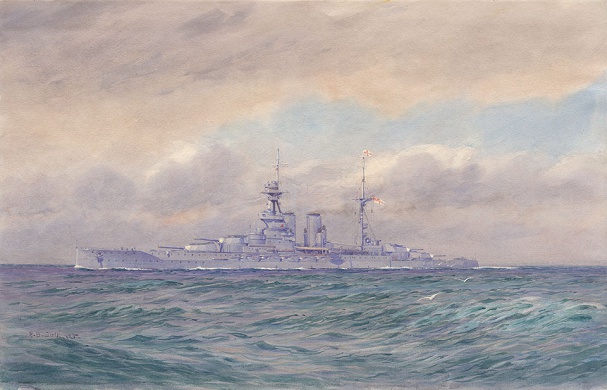 HMS QUEEN ELIZABETH IN THE MEDITERRANEAN, 1925