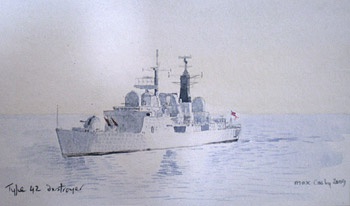 A TYPE 42 CLASS DESTROYER