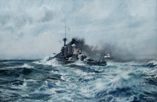 HMS CENTURION running trials