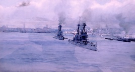 HM Battleships SUPERB & TEMERAIRE in Constantinople for Surrender Talks, November 1918