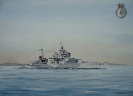HMS QUEEN ELIZABETH, Indian Ocean, WW2