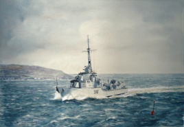 HMS WHIRLWIND, destroyer, winter 1950