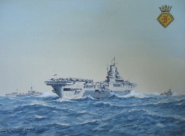 HMS INDOMITABLE, Pacific, 1945