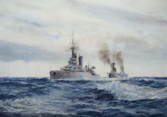 The King's ships were at Sea- battleships of the King George V Class