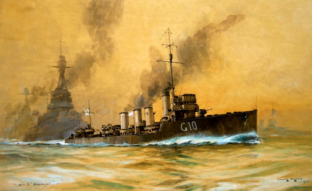 HMS KEMPENFELT with the Grand Fleet