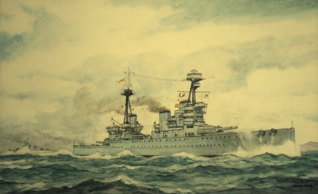 HMS INDOMITABLE, Pentland Firth, 1918