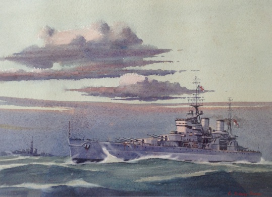 A battleship of the 1937 King George V Class
