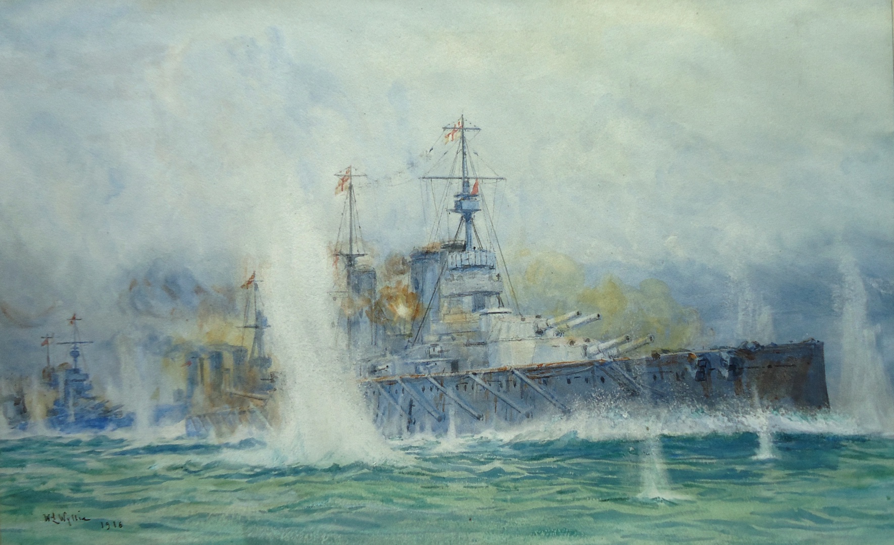 HMS LION and the Cat Squadron at Dogger Bank, 24 January 1915