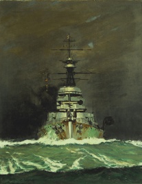 HMS REVENGE Coming out of a Squall