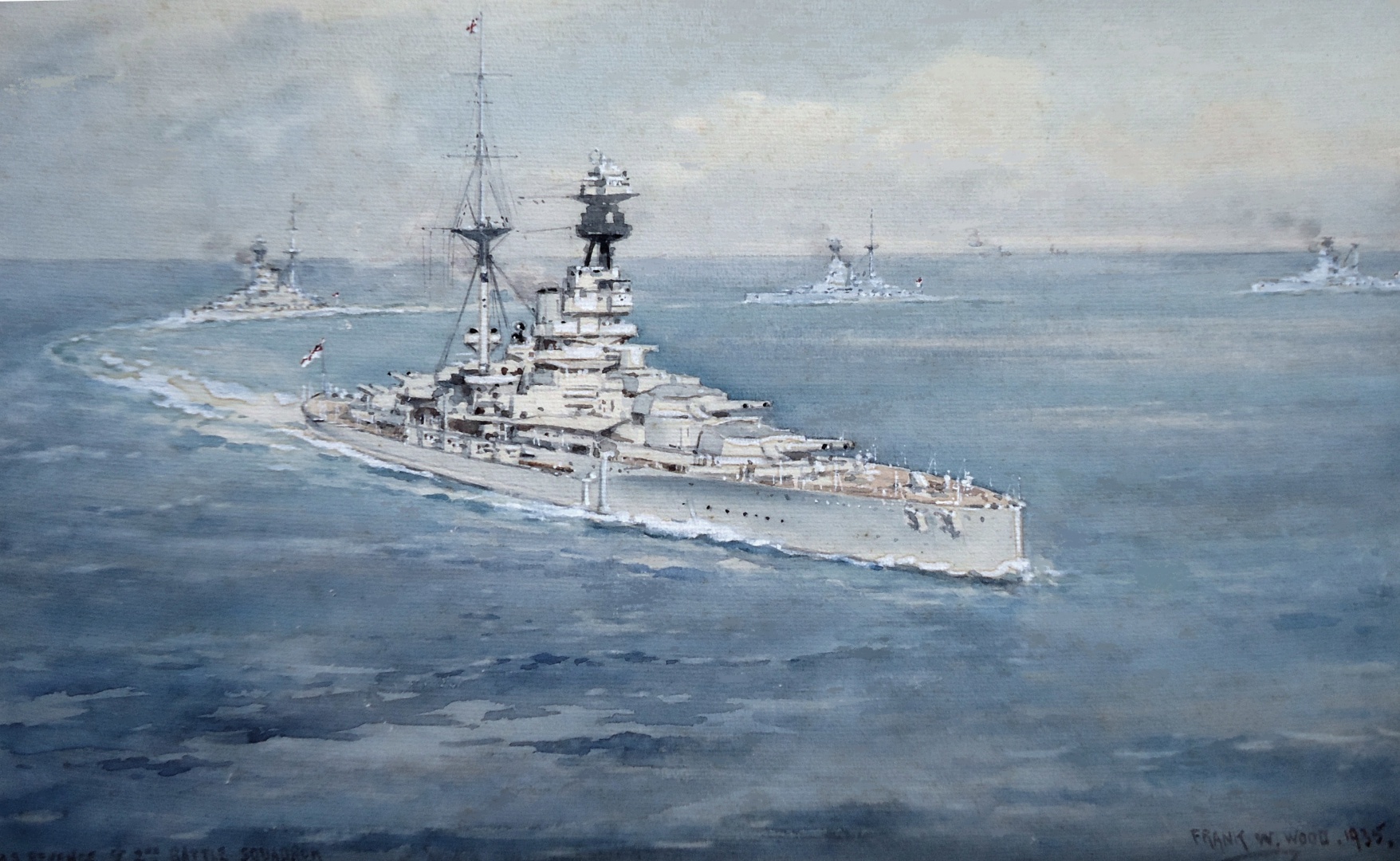 R Class battleships in the Med, 1935