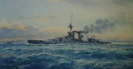 HMS MARLBOROUGH, Vice Admiral Burney's flagship at Jutland.