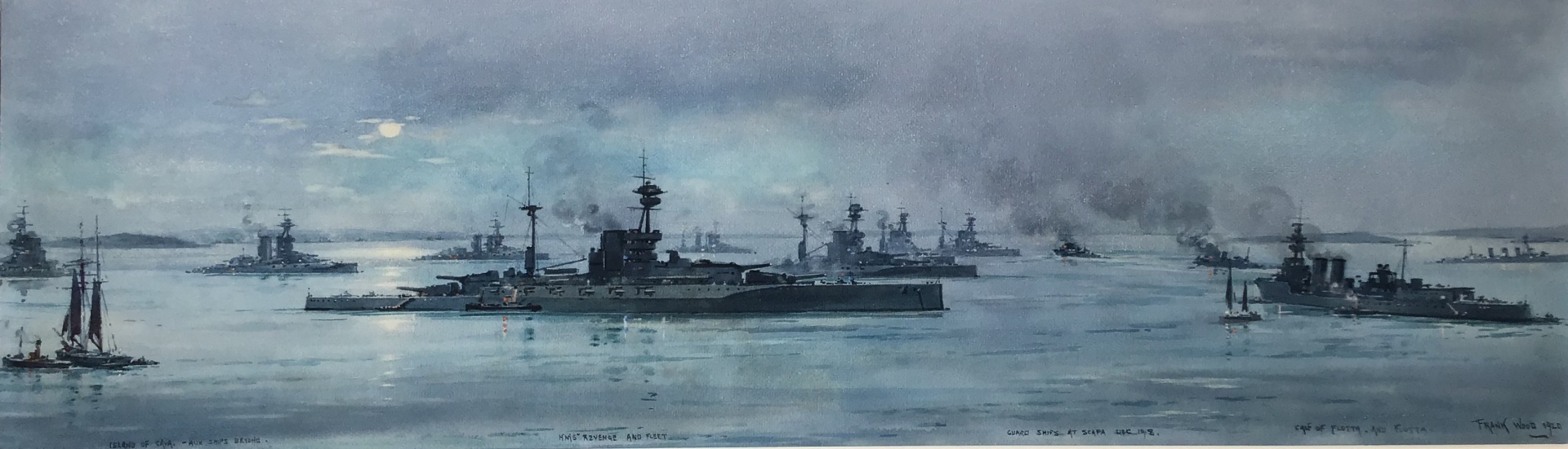 Capital ships of the Grand Fleet at Scapa Flow, December 1918