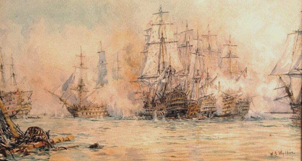 THE BATTLE OF TRAFALGAR