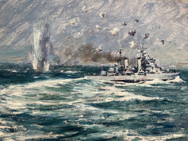HMS Dido Beating off Air Attack, Mediterranean 1942